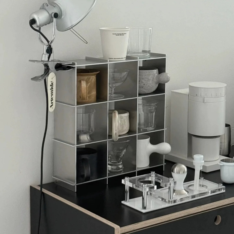 Kitchen Appliances Shelves - 미니멀리스트 알루미늄 합금 조리대 머그컵 보관