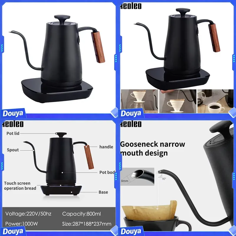Electric Kettle Gooseneck - XEOLEO 커피 주전자 구스넥 주전자 800ml
