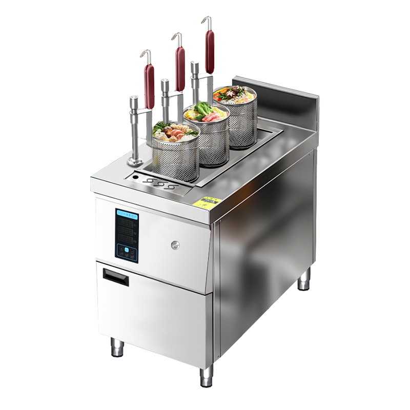 Pasta Machine Electric - 대형 전기 파스타 보일러, 터치스크린이 있는