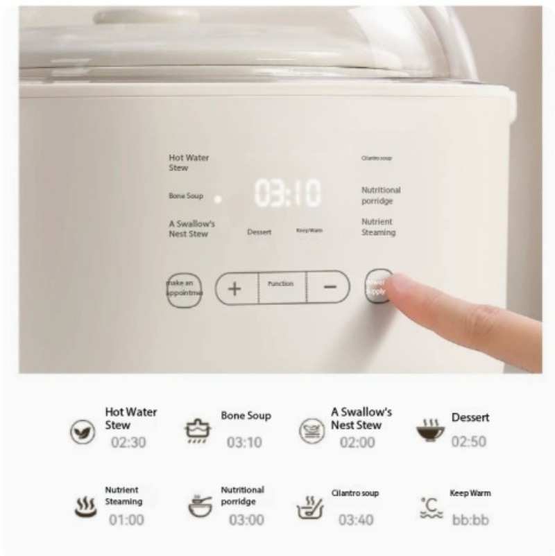 4.5L 자동 세라믹 수분 분리 스튜 냄비 가정용 슬로 - Slow Cooker Ceramic 리뷰 및 가격