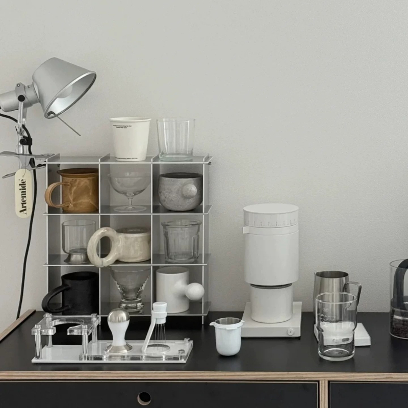 미니멀리스트 알루미늄 합금 조리대 머그컵 보관 선반 다 - Kitchen Appliances Shelves 리뷰 및 가격