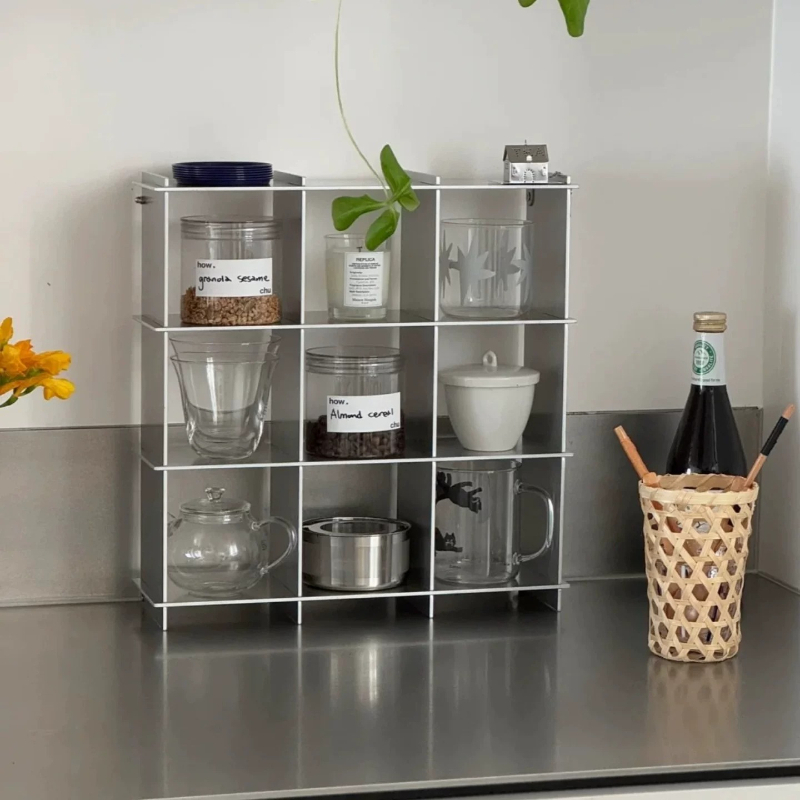 미니멀리스트 알루미늄 합금 조리대 머그컵 보관 선반 다 - Kitchen Appliances Shelves 리뷰 및 가격