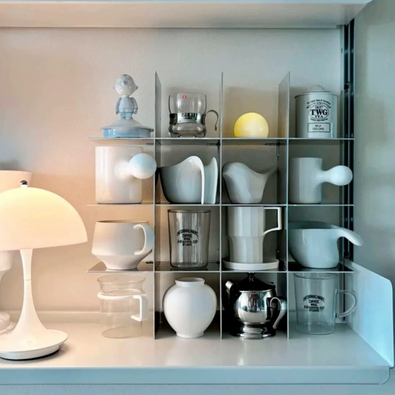 미니멀리스트 알루미늄 합금 조리대 머그컵 보관 선반 다 - Kitchen Appliances Shelves 리뷰 및 가격