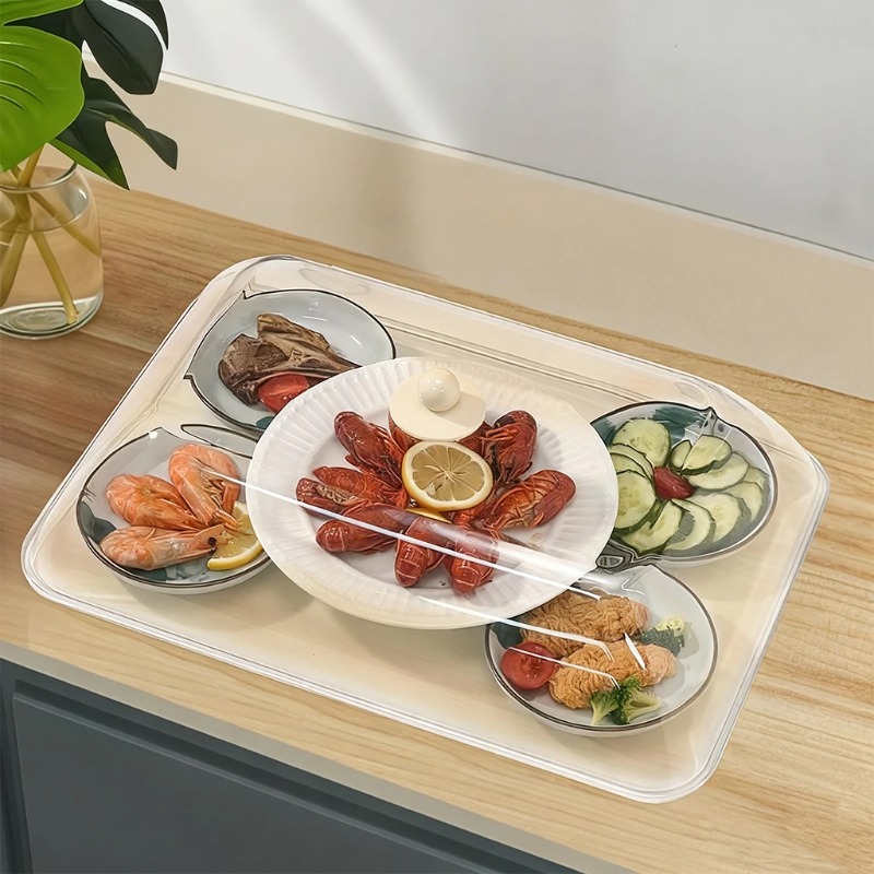 WORTHBUY 재사용 가능한 플라스틱 식품 커버 투명 - Kitchen Appliances Organizer 리뷰 및 가격
