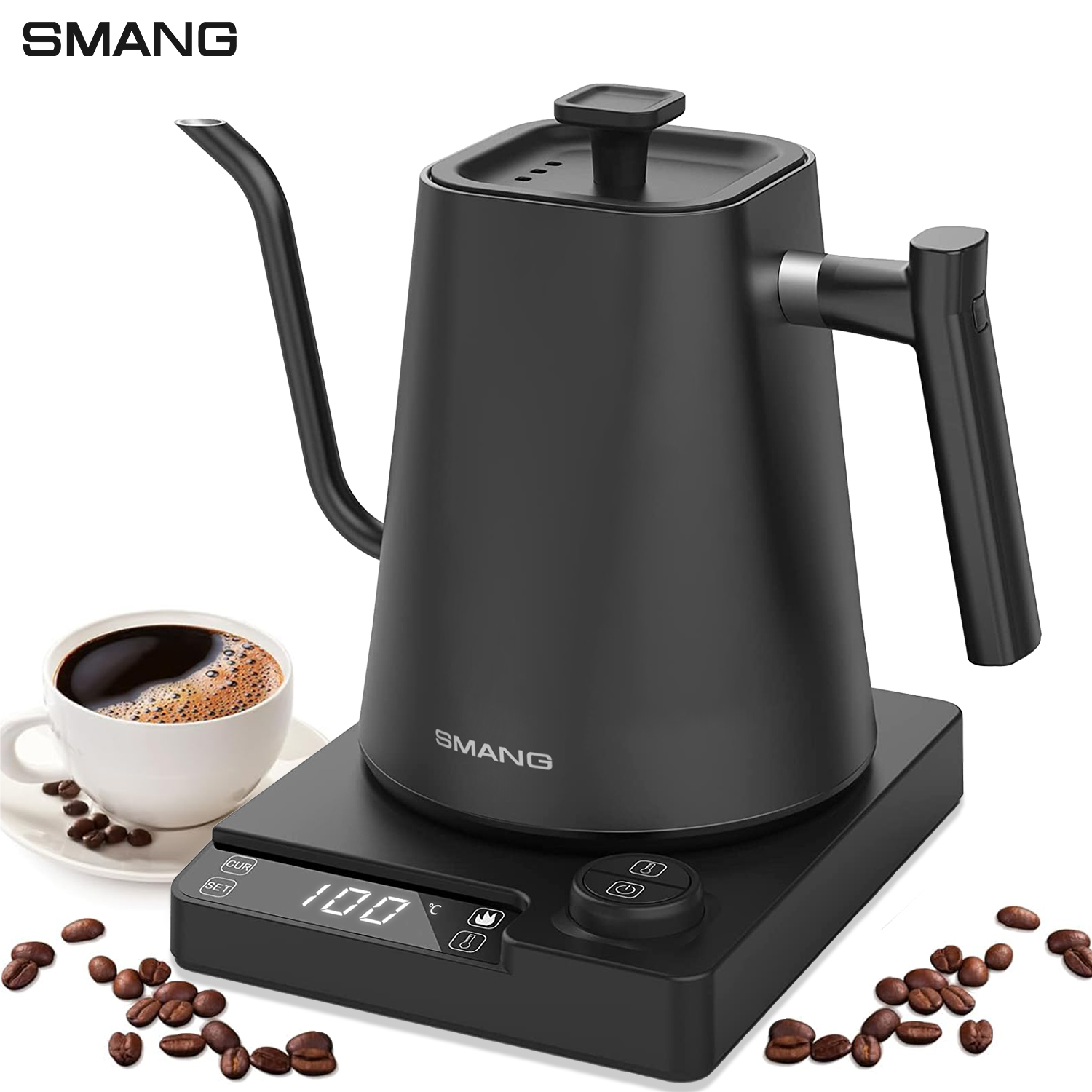 SMANG 1200W 구즈넥 전기 주전자 1L 온도 조 - Electric Kettle Gooseneck 리뷰 및 가격