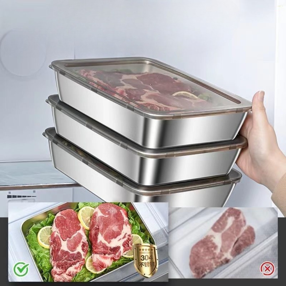 식품 등급 스테인리스 스틸 서빙 트레이(뚜껑 포함),  - Kitchen Appliances Organizer 리뷰 및 가격