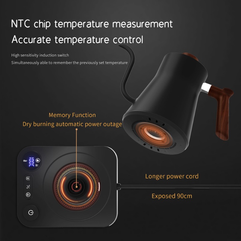 1200와트 지능형 일정 온도 전기 주전자 구스넥 포트 - Electric Kettle Gooseneck 리뷰 및 가격