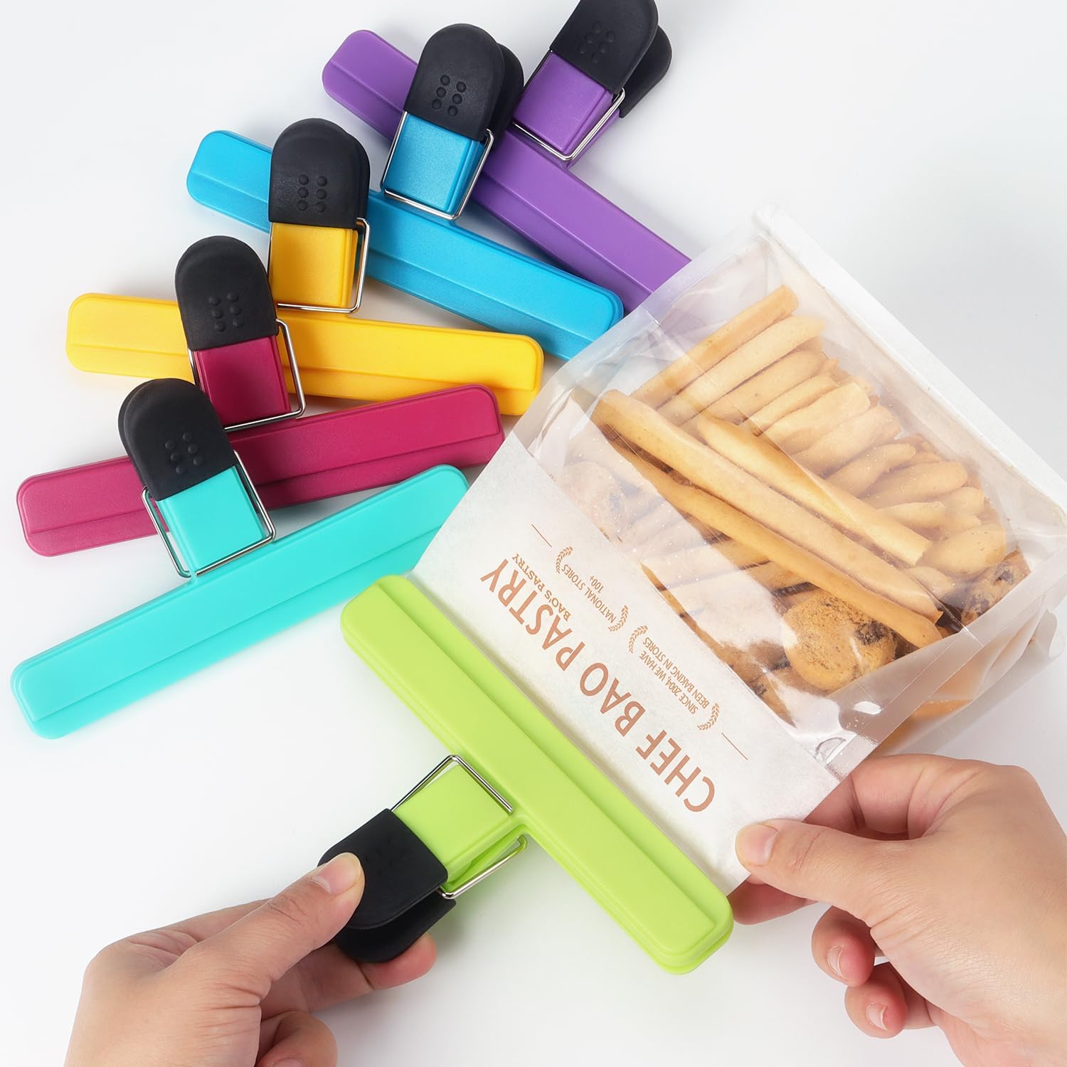3-12PCS 다목적 씰링 클립 내구성있는 주방 스낵  - Kitchen Appliances Shelves 리뷰 및 가격