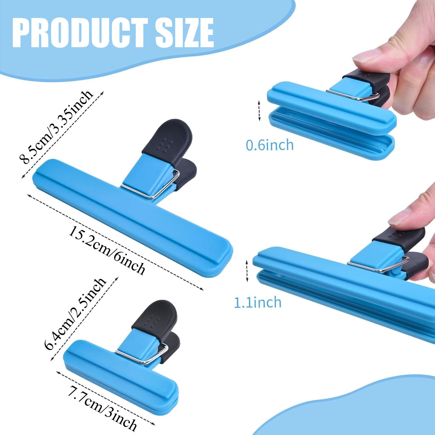 3-12PCS 다목적 씰링 클립 내구성있는 주방 스낵  - Kitchen Appliances Shelves 리뷰 및 가격