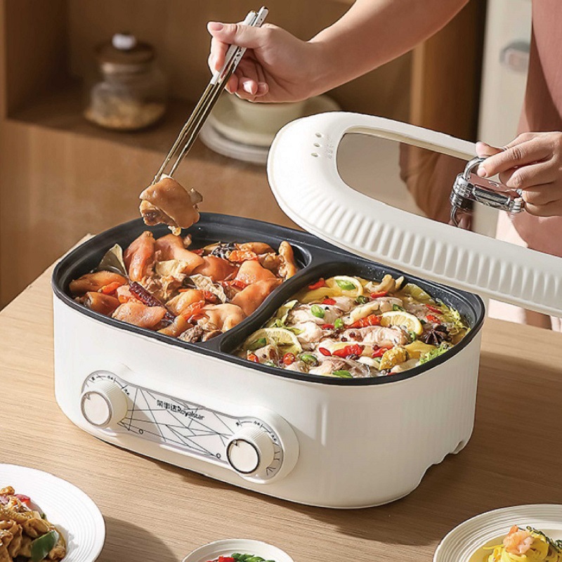 6L 더블 라이너 전기 냄비 대용량 비 스틱 전기 프라 - Slow Cooker Ceramic 리뷰 및 가격