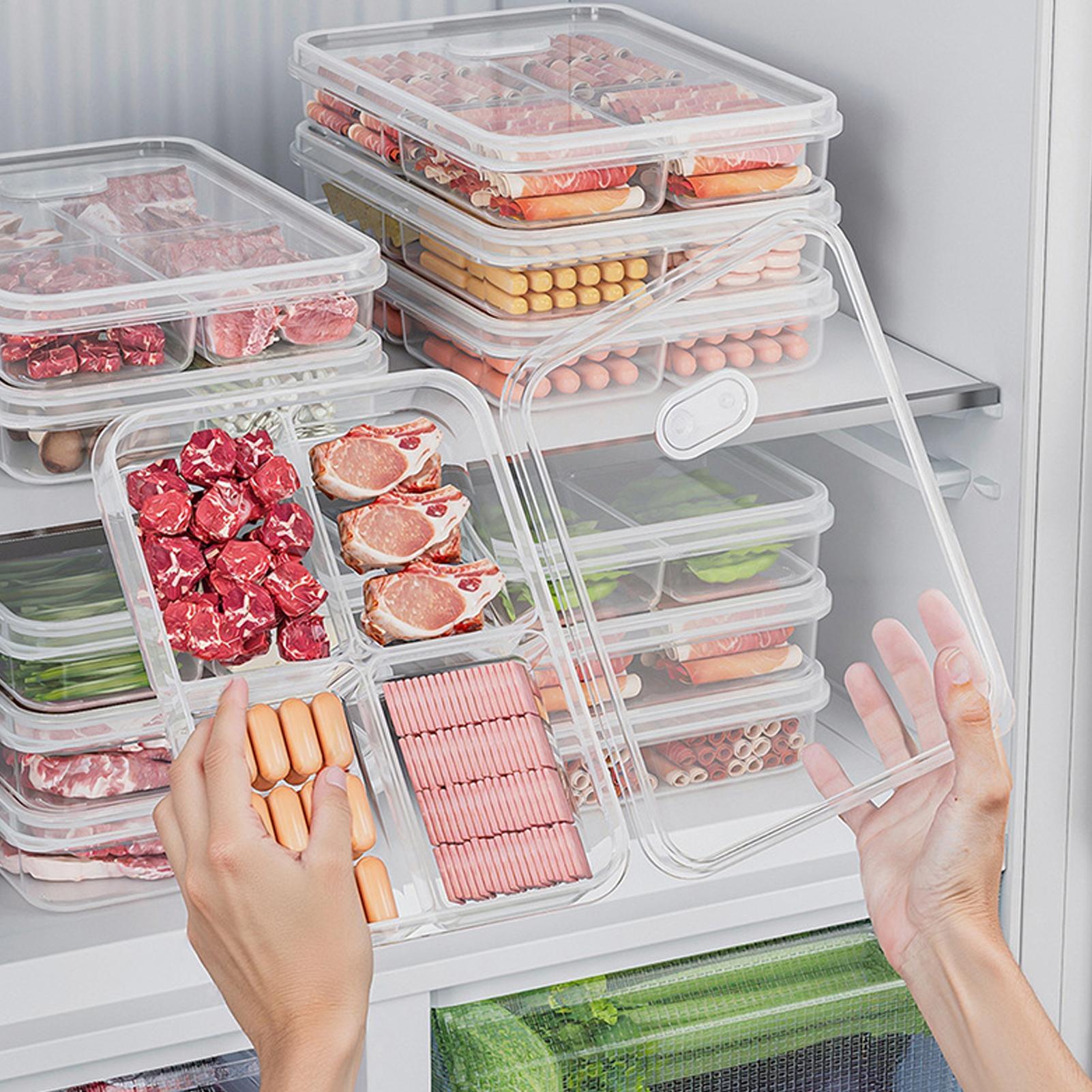1PC 냉장고 보관 상자 고기 야채 신선 유지 보관 상 - Kitchen Appliances Organizer 리뷰 및 가격
