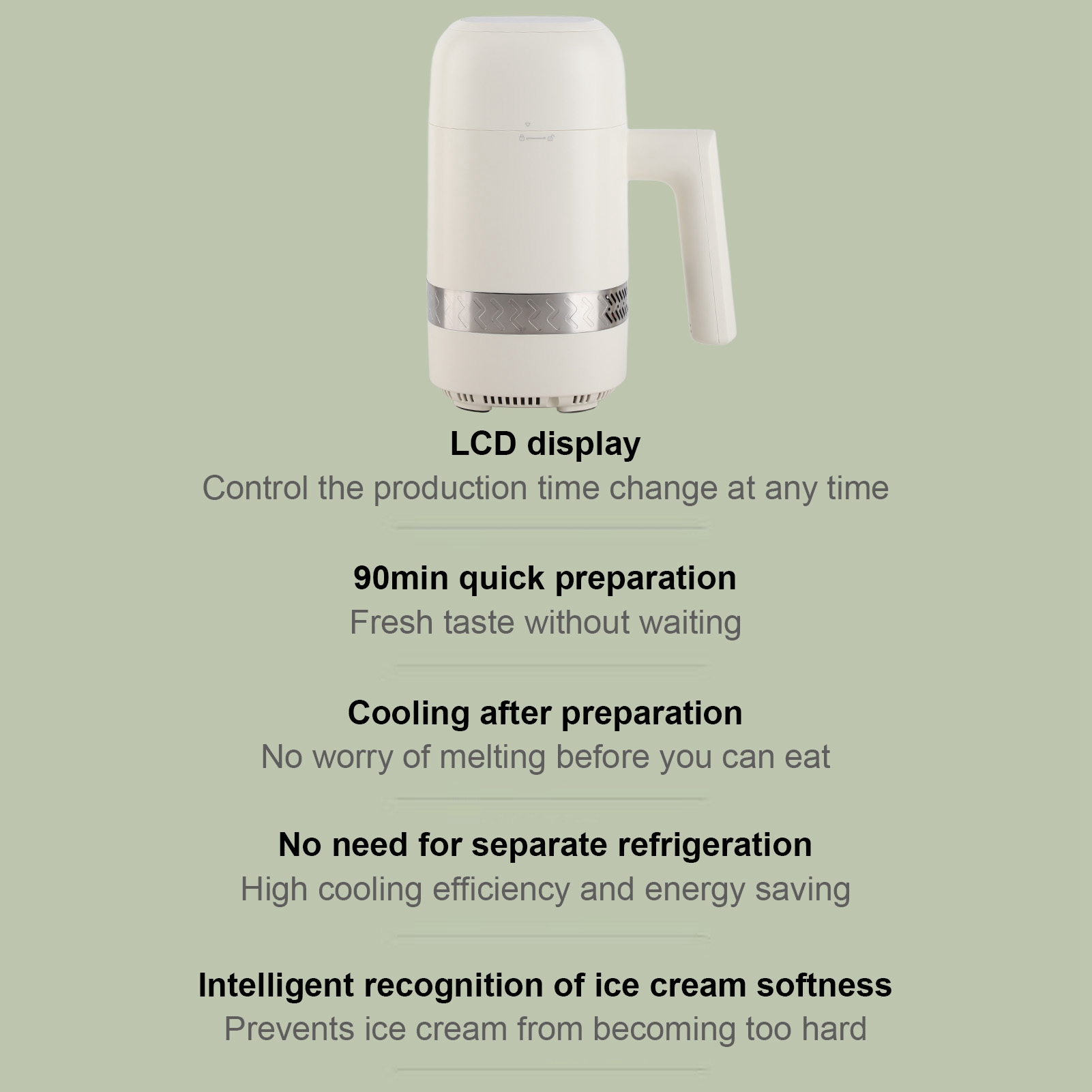 300ML 디지털 아이스크림 메이커 기계 자동 냉동 요 - Kitchen Appliances You Need 리뷰 및 가격