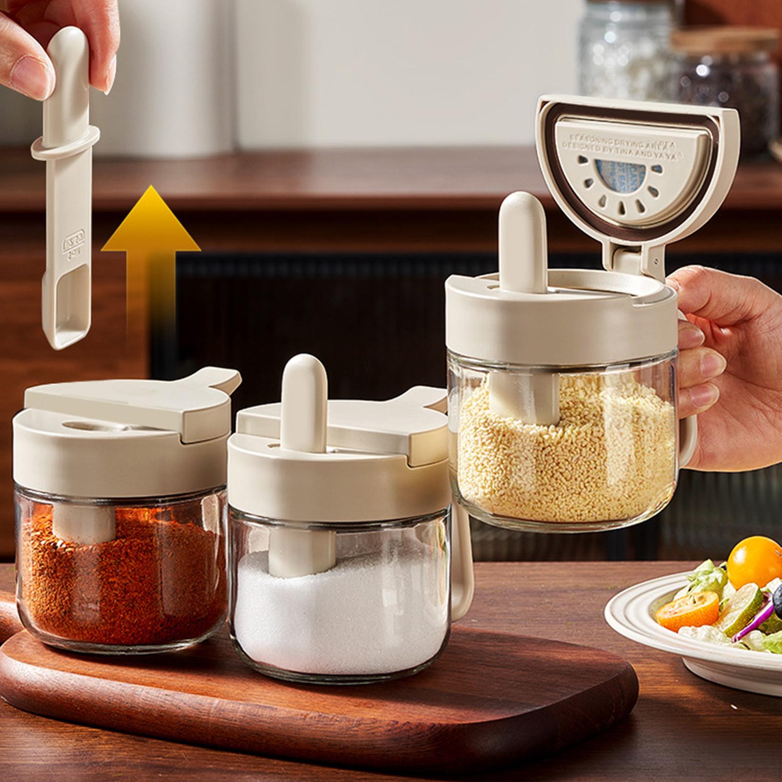 조미료 용기 누출 방지 소금 보관함(숟가락 포함) 주방 - Kitchen Appliances Organizer 리뷰 및 가격
